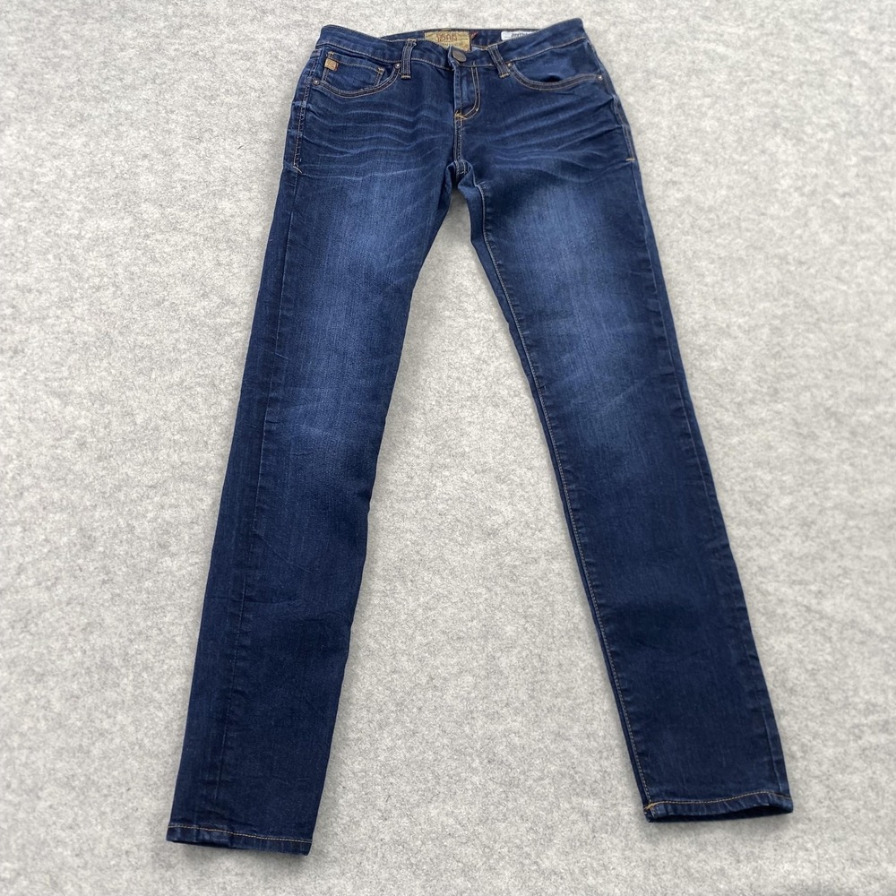 Dear John Joyrich Skinny Jeans Womens 26 (27x29) Blue Dark Wash Stretch Denim